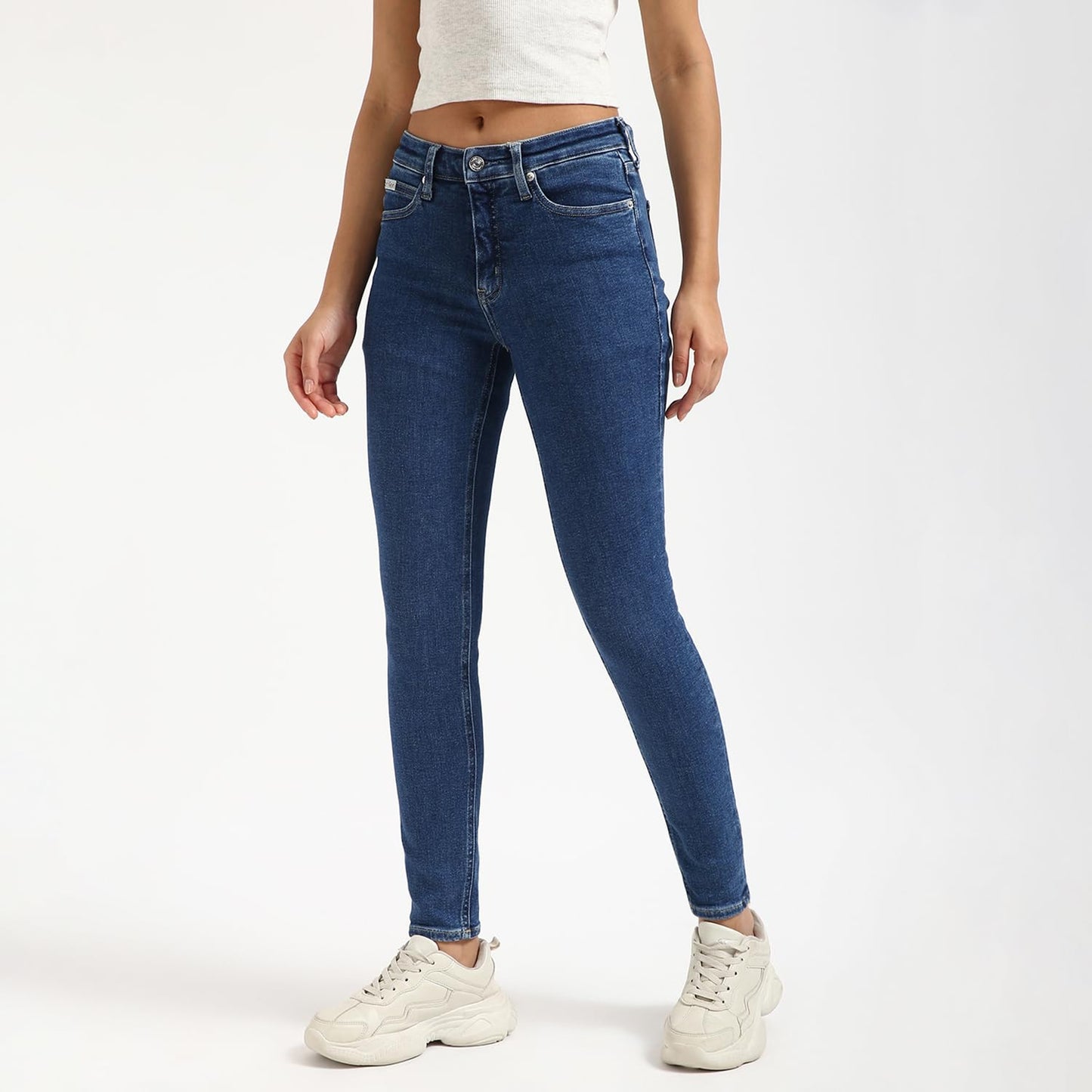 Calvin Klein Womens Blue Color Jeans (32)