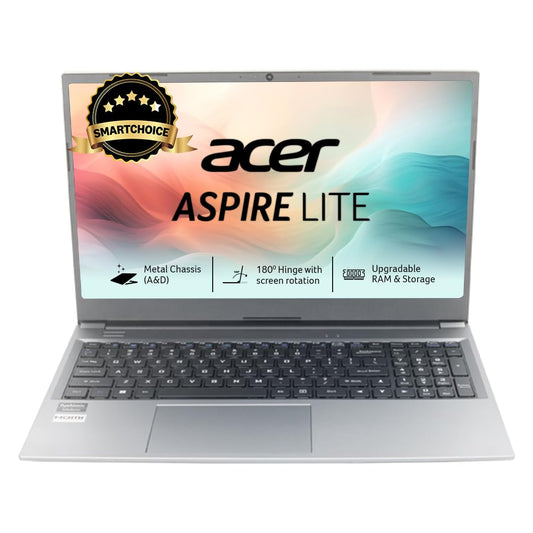 Acer Aspire Lite, AMD Ryzen 5-5625U, 8GB RAM, 512GB SSD,FHD, 15.6"/39.62cm, Windows 11 Home, Multicolour, AL15-41, Premium Thin and Light Laptop