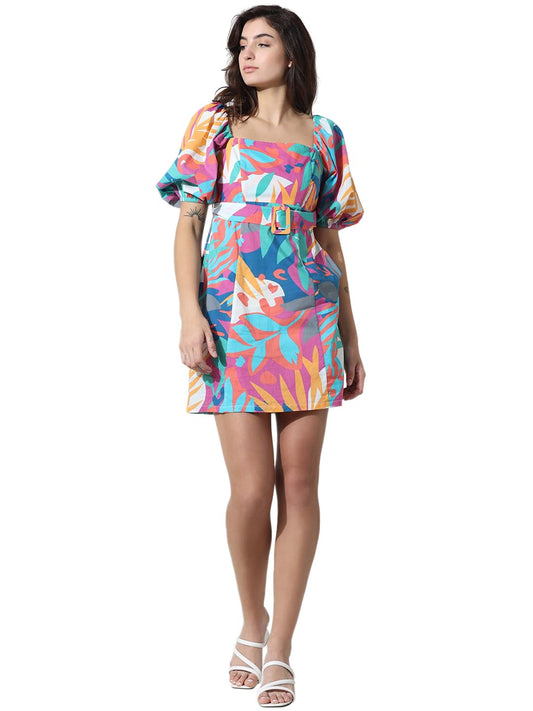 ONLY Women's Cotton Classic Mini Dress (15337326-Cloud Dancer_Cloud