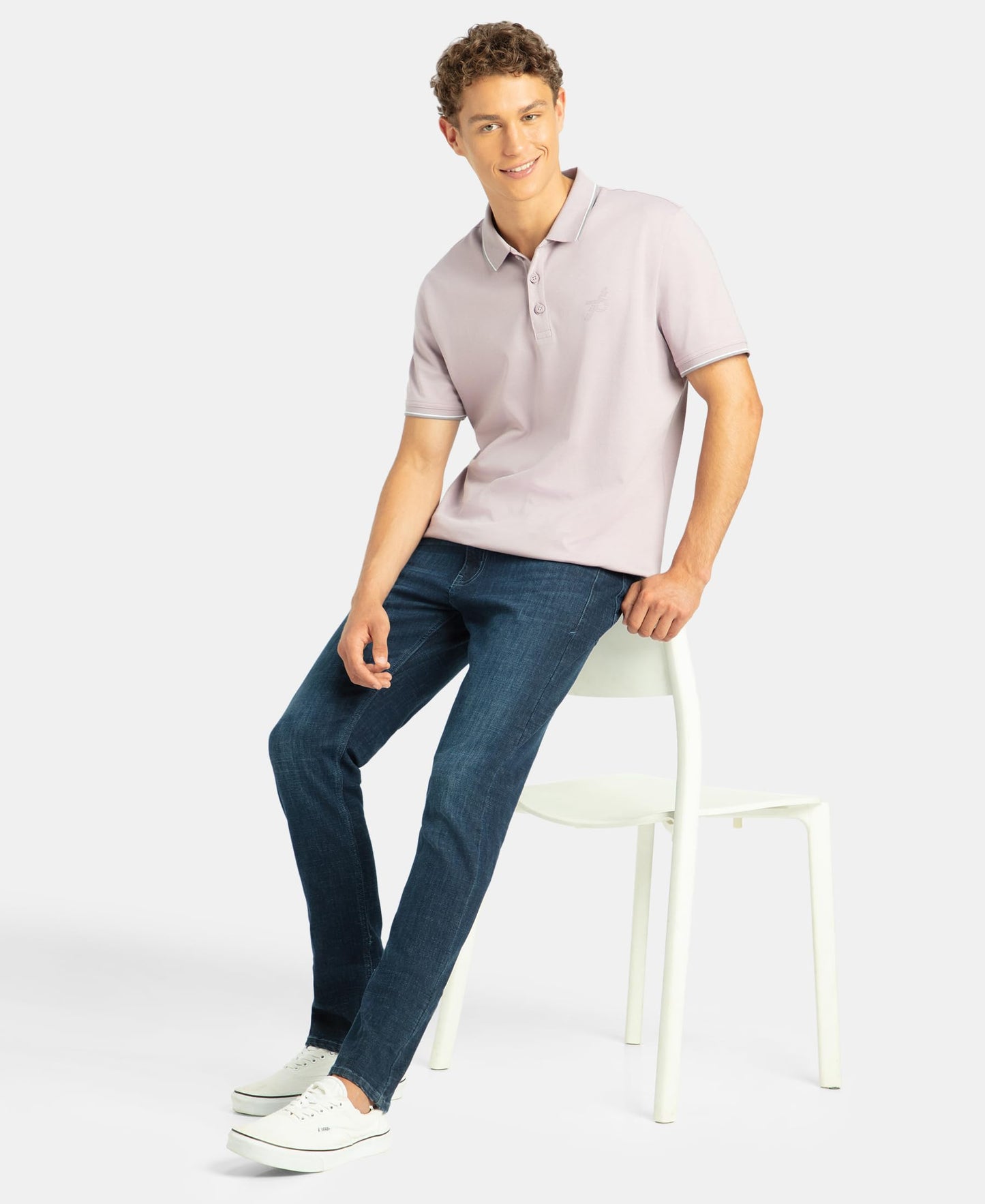 Jockey 3911 Men's Super Combed Cotton Rich Solid Half Sleeve Polo T-Shirt_Nirvana_XL