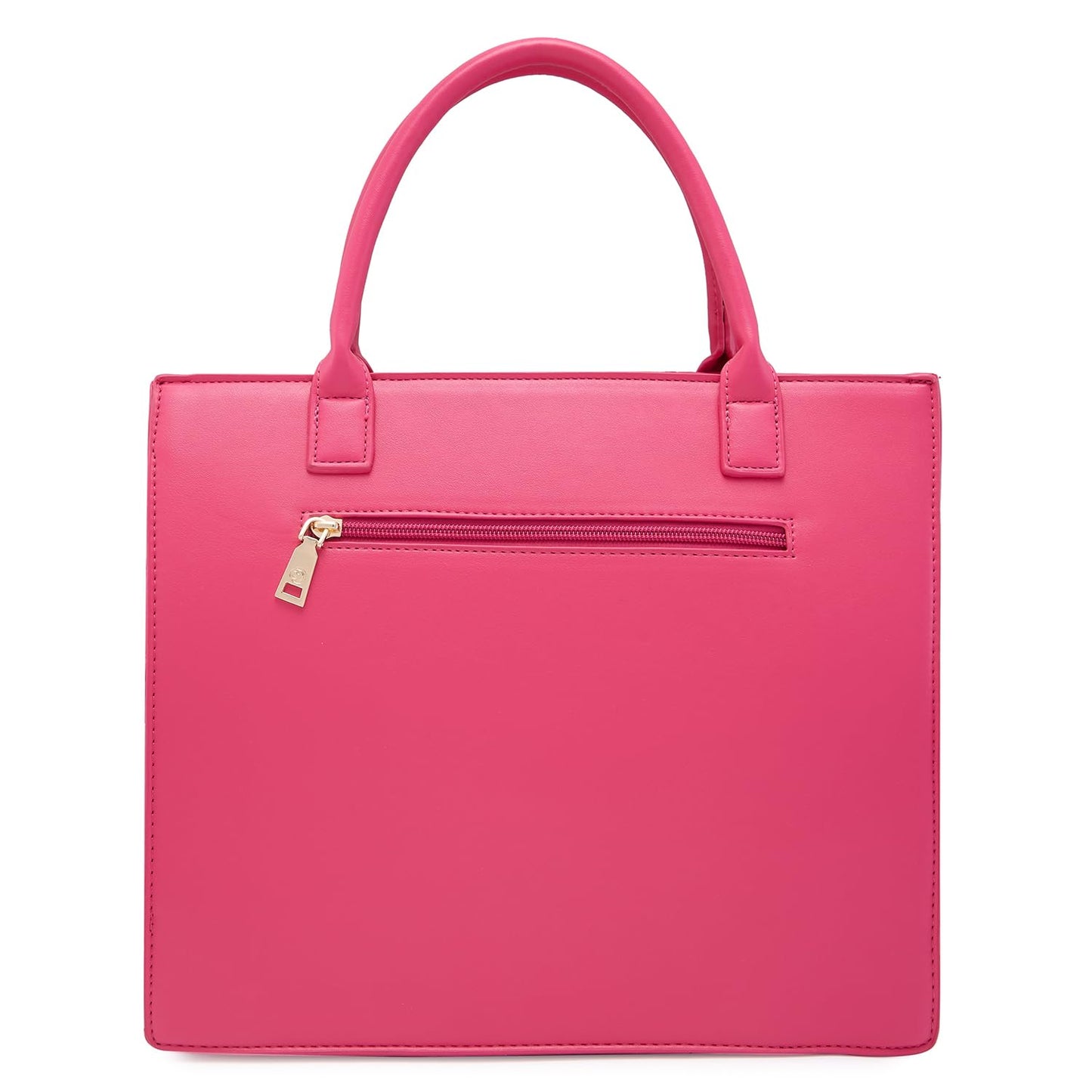 Caprese Roxana Tote Bag, Medium-Pink | Stylish Handbag for Women | Spacious, Versatile Office & Daily Essentials Tote | Top Zip Closure