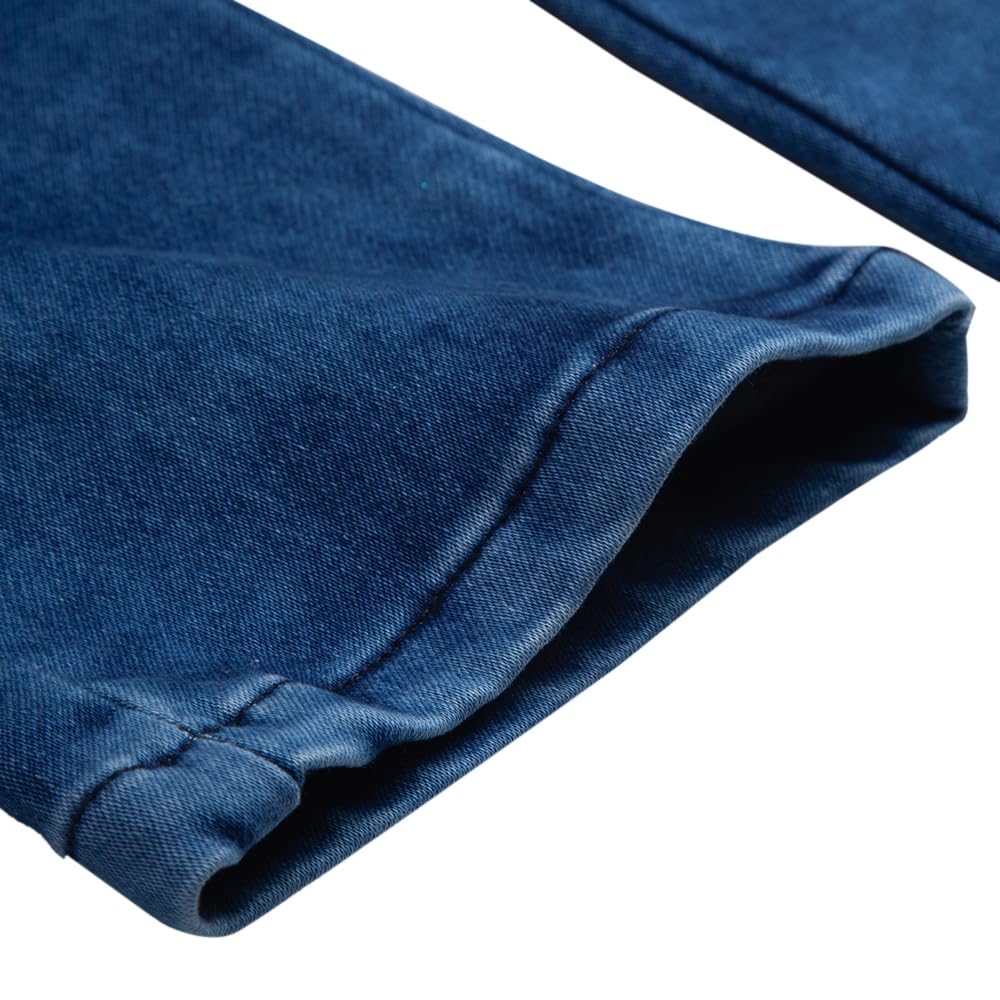 Hopscotch Girls Slim Fit Jeans in Blue Color For Ages (2-3 Years)