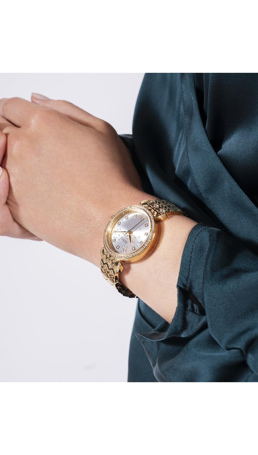 GUESS Analog Silver Dial Women's Watch-GW0763L2