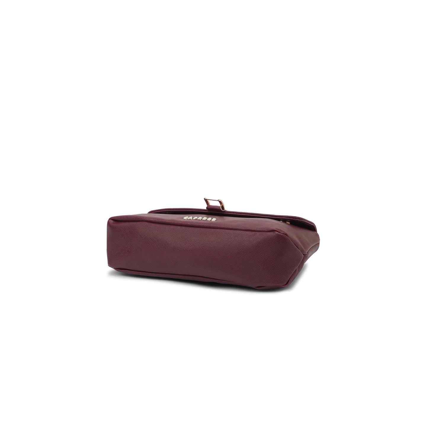 Caprese Lexi Medium Sling Bag for Women | Solid Faux Leather Crossbody Handbag with Adjustable Strap | Stylish Shoulder Purse with Zipper & Magnetic Button Closure | Everyday Office, & Travel (Cherry)