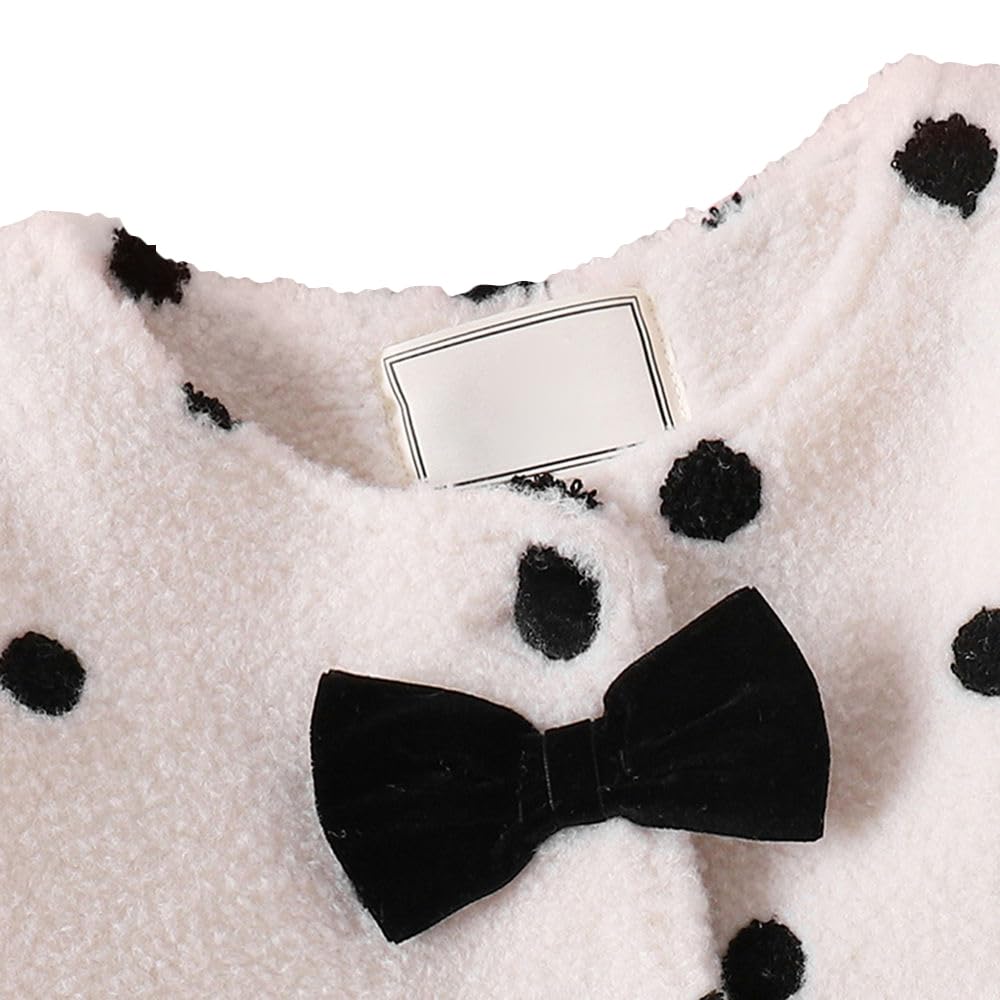 Hopscotch Girls Polyester Waist Length Jackets in White Color For Ages 5.5-6 Years