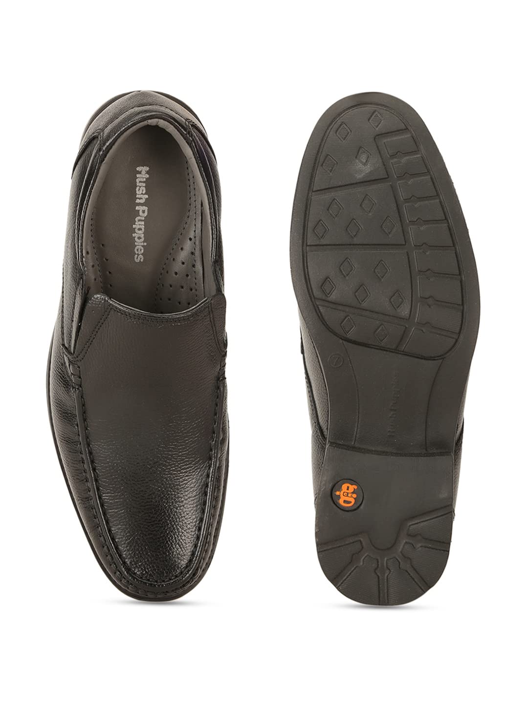 Hush Puppies Men's Slip-on Formal Shoes - BLACK (8 UK) (8546624)