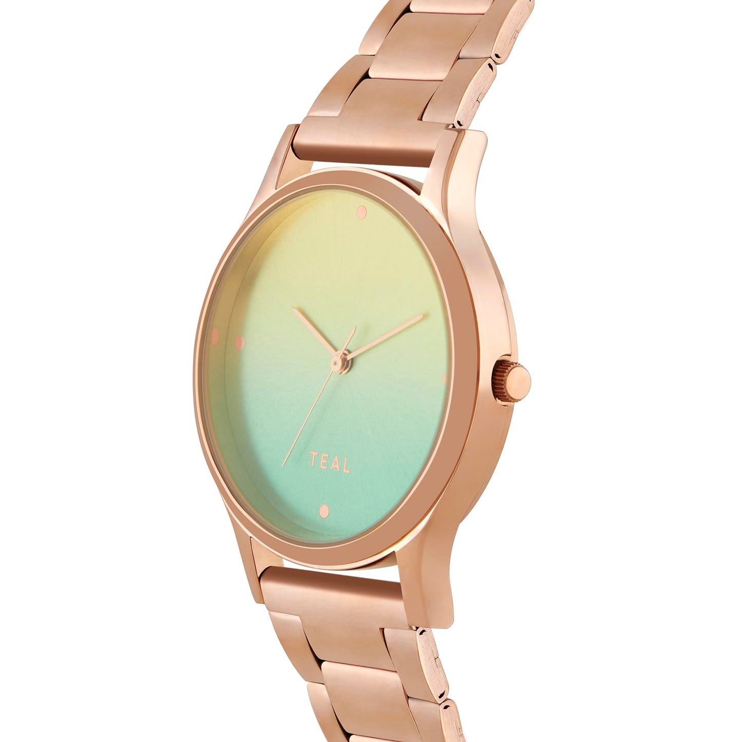 TEAL BY CHUMBAK Round Dial Analog Hand Watch for Women, Gifts for Women/Girls/Ladies, Stylish Fashion Watch for Casual/Work