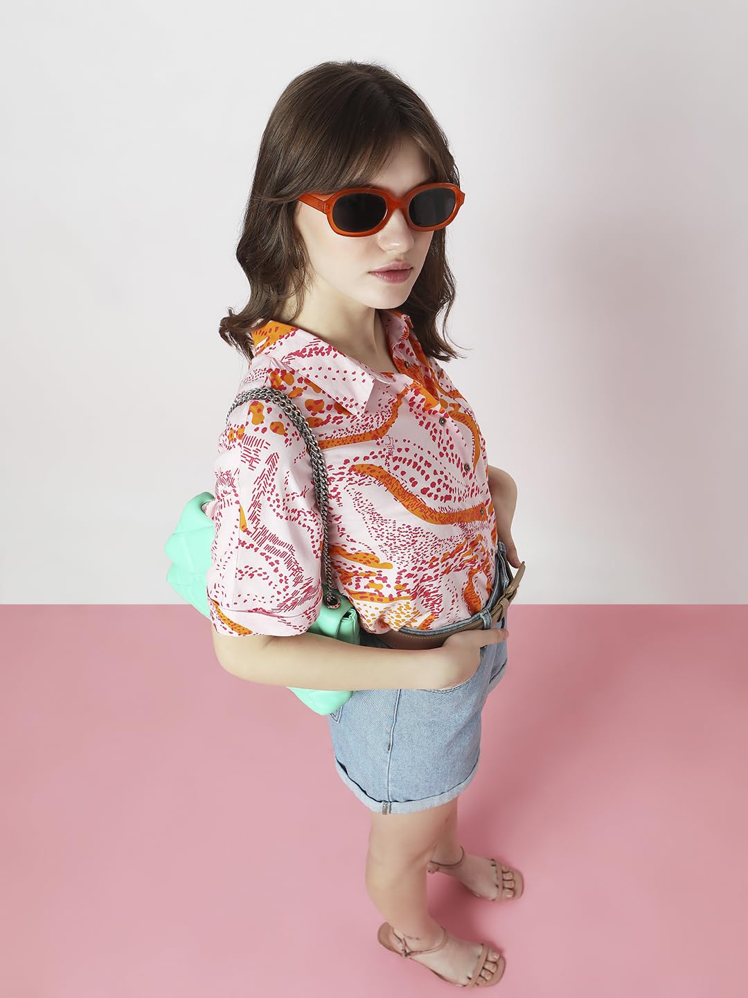 VERO MODA-Slim fit Shirt (10297128_Roseate Spoonbill_S)