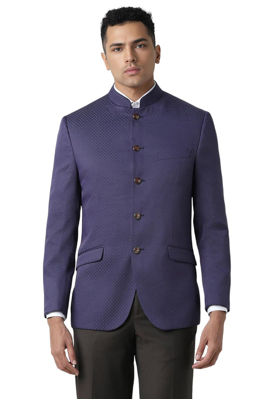 Van Heusen Men's Blazer (VHBZCSLFD35538_Purple