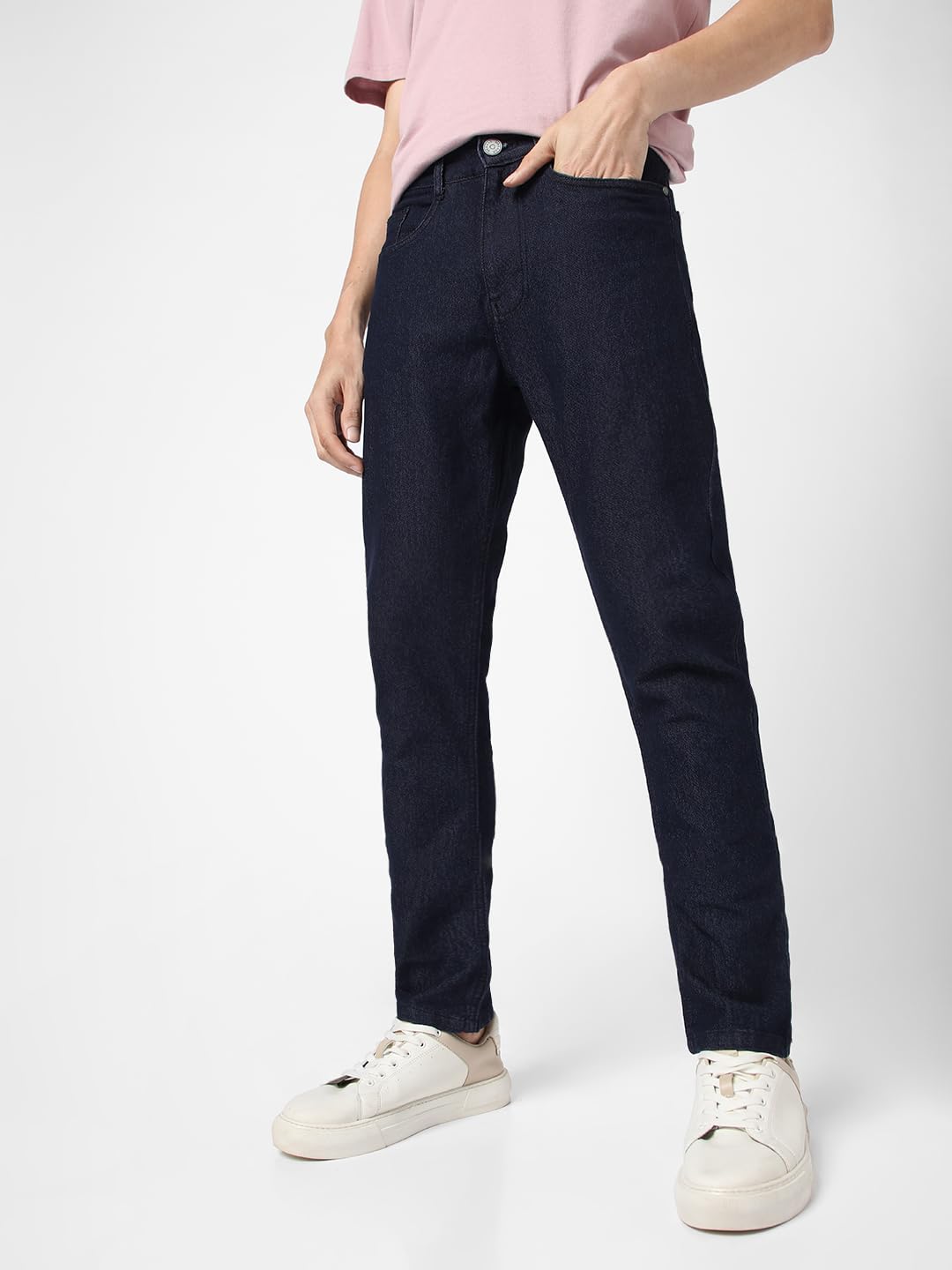 Urbano Fashion Men's Dark Blue Slim Fit Washed Jeans Stretchable (epsjean-dblu-32-02)