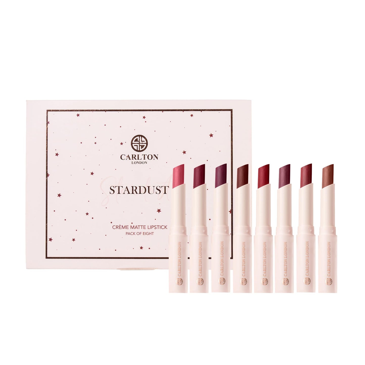 Carlton London Creamy Matte Lipstick Combo Set - Women Long Lasting Waterproof Lipstick Gift Set, With Vitamin E and Castor Oil, Cosmetics for Girls, Women, Birthday Gift Set