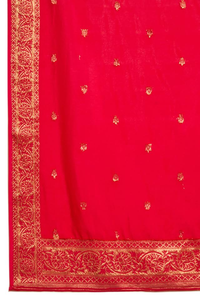 Soch Womens Fuchsia Brocade Suit Set with Zardozi