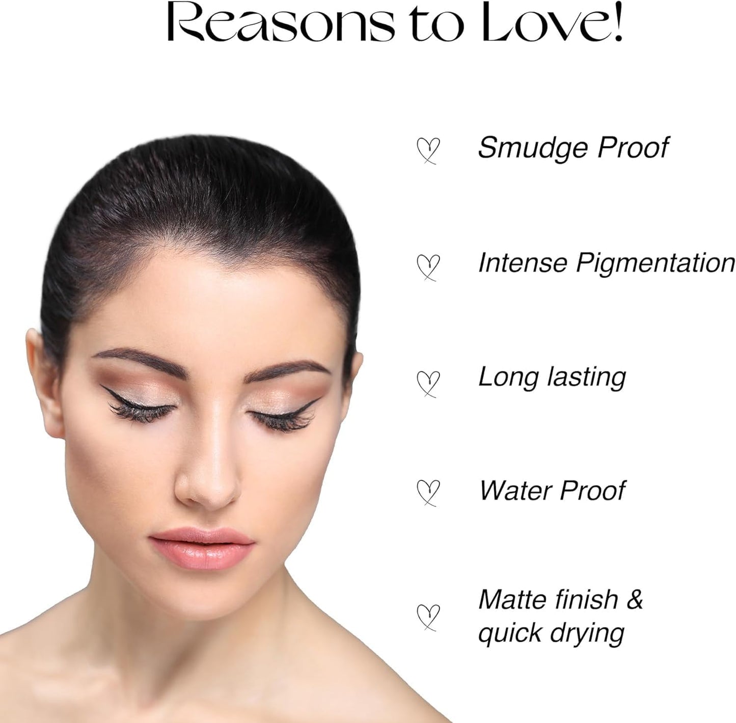 Nourish Mantra All-Day Liquid Eyeliner- 3ml | Formulated with Argan Oil, Vitamin E & Glycerine | Eyeliner is smudgeproof, Waterproof & Long Lasting with Matte Finish | Black Color