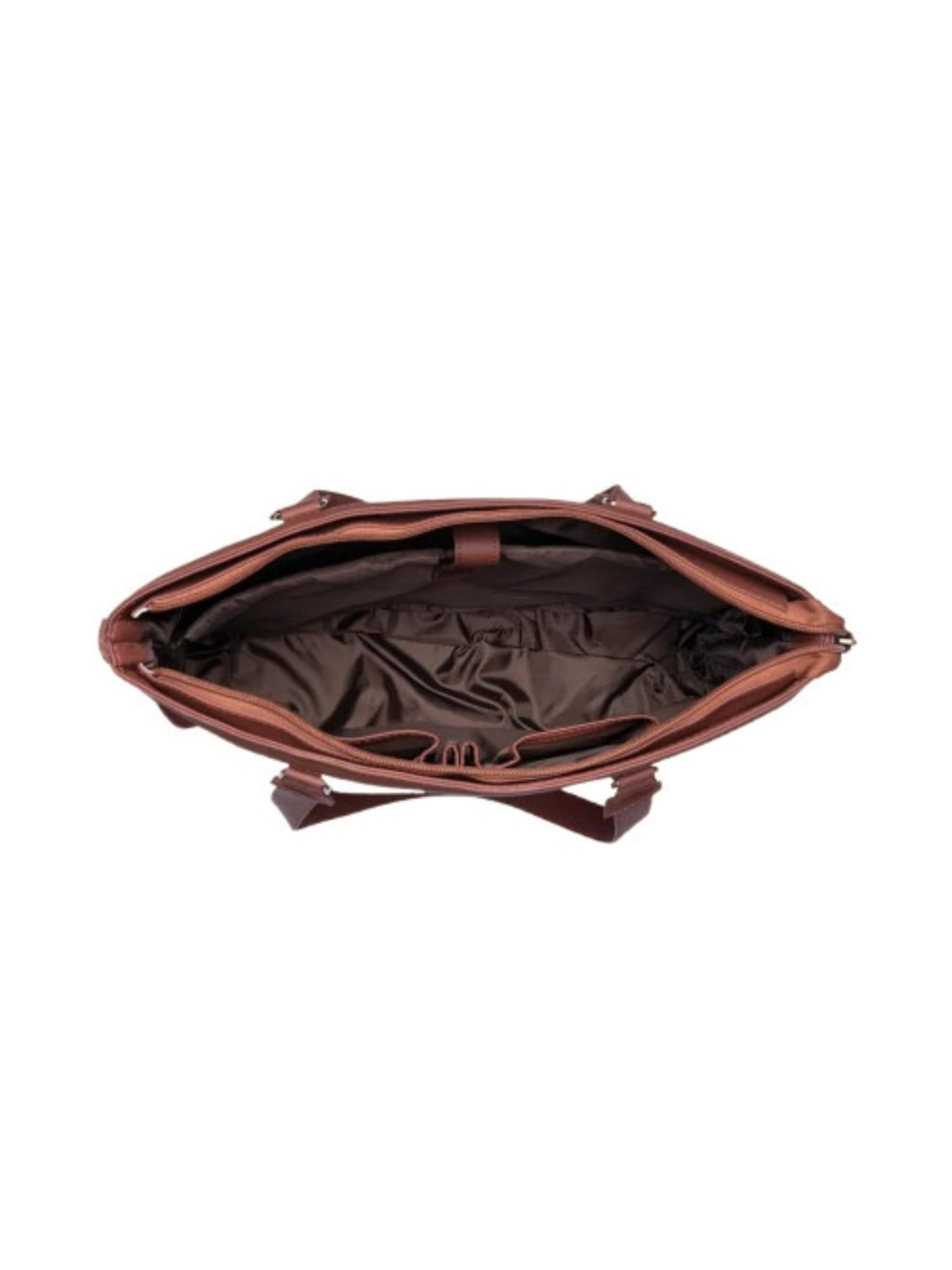 ZOUK Women's Office Bag With External Pocket and Double Handles Shoulder Strap | Assam Tapestry