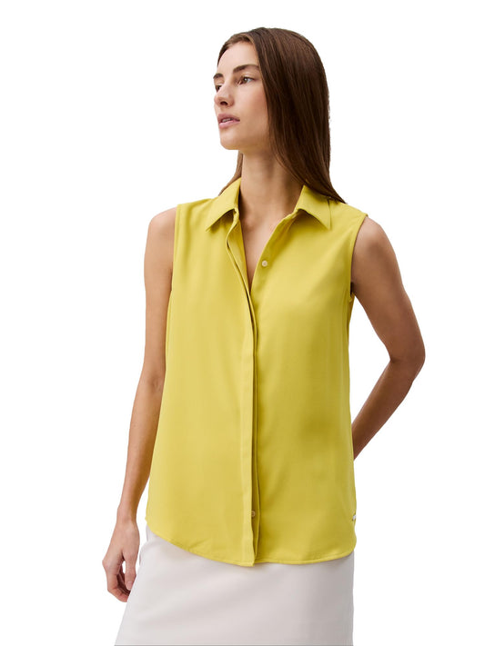 Calvin Klein Jeans Women's Solid Regular Fit T-Shirt (44B974G280_Yellow