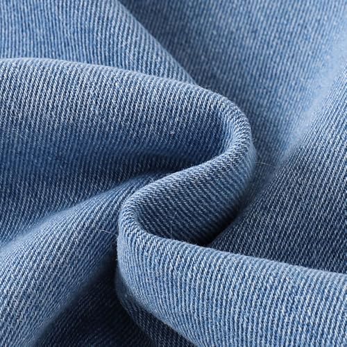 Hopscotch Girls Blue Full Sleeves Denim Hooded Jacket with Fleece Lining For Age (4-5 Years)