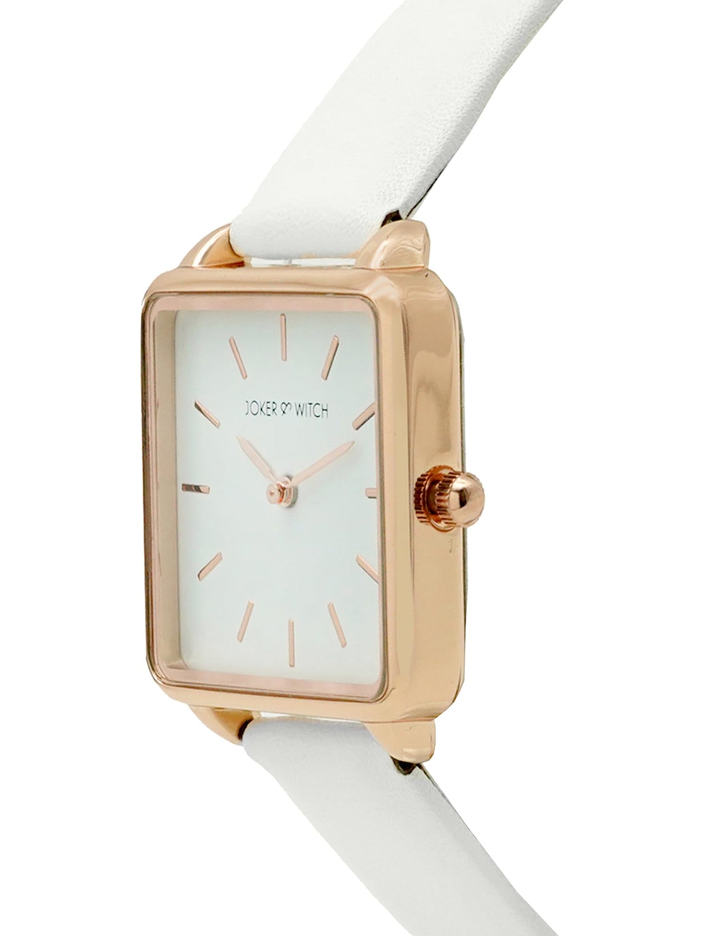 Joker & Witch Women Analogue Emily 28mm White Dial 16mm Faux Leather Strap Watch