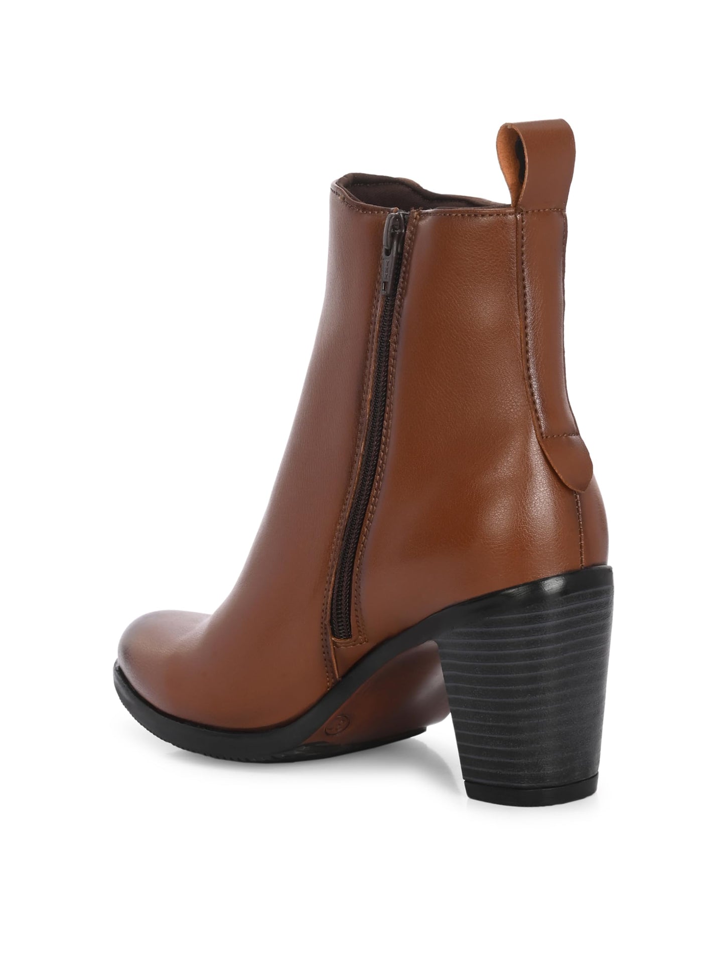 Delize Tan Women high heel ankle boots 67320-41