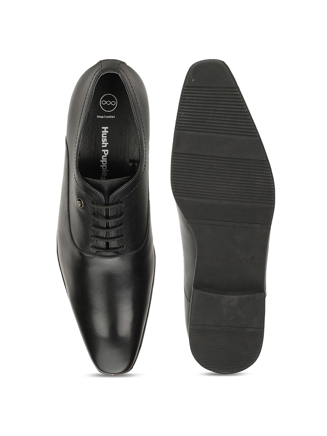 Hush Puppies mens DANNY OXFORD E BLACK Formal Shoes - 8 UK (8346256)