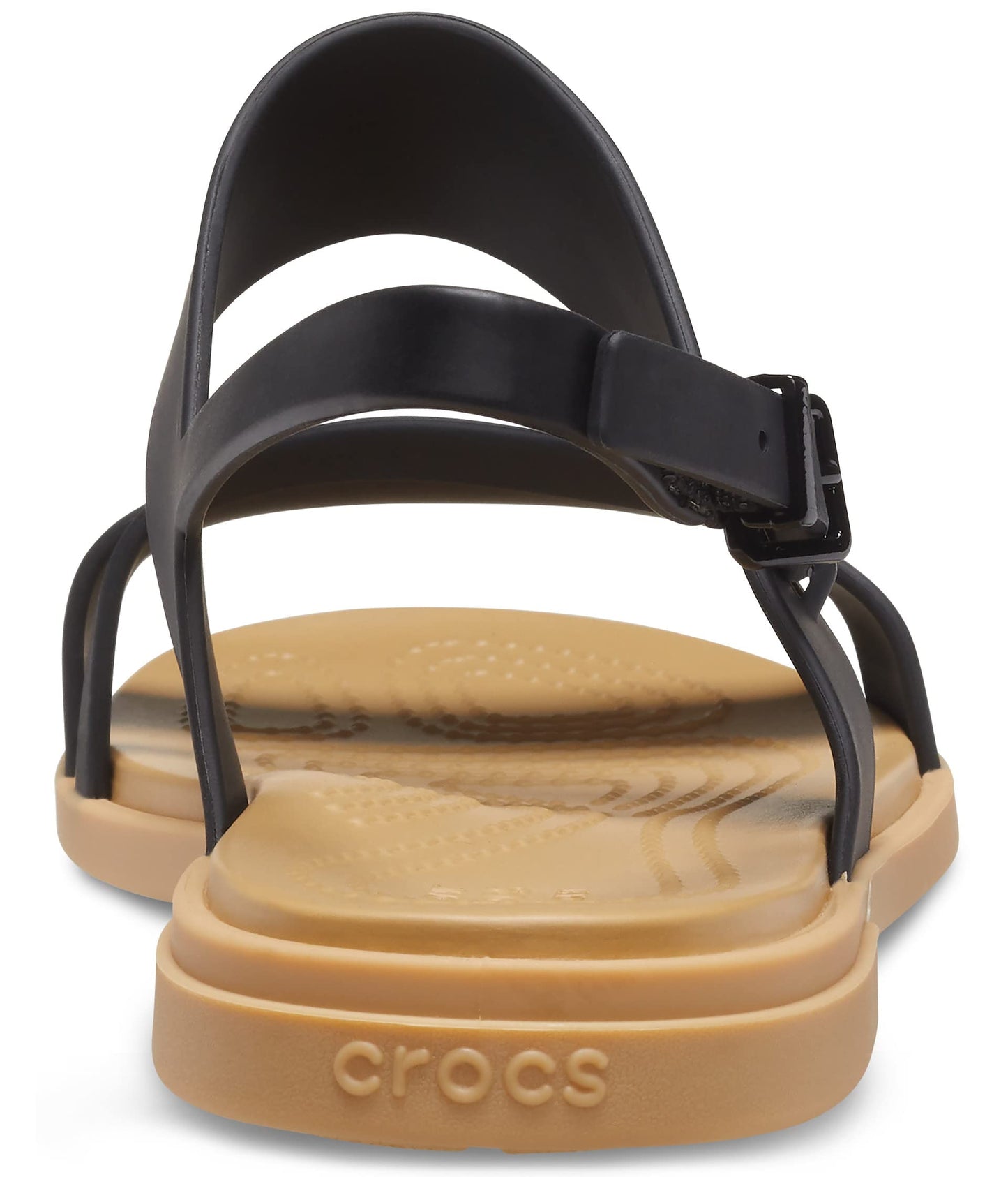 crocs Women's TulumStrapSandW Sandal (Black, W4)