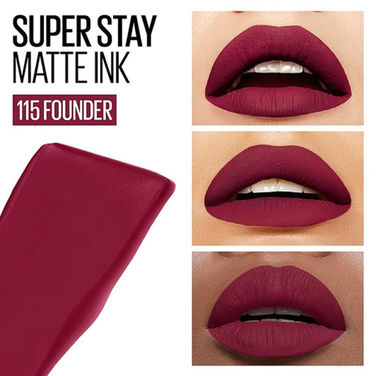 Maybelline New York SuperStay Matte Ink Liquid Lipstick - Founder, Highly pigmented, Transfer Proof & Fade Proof. Maybelline New York SuperStay Matte Ink Liquid Lipstick Lasts Up To 16 Hour | 5ml