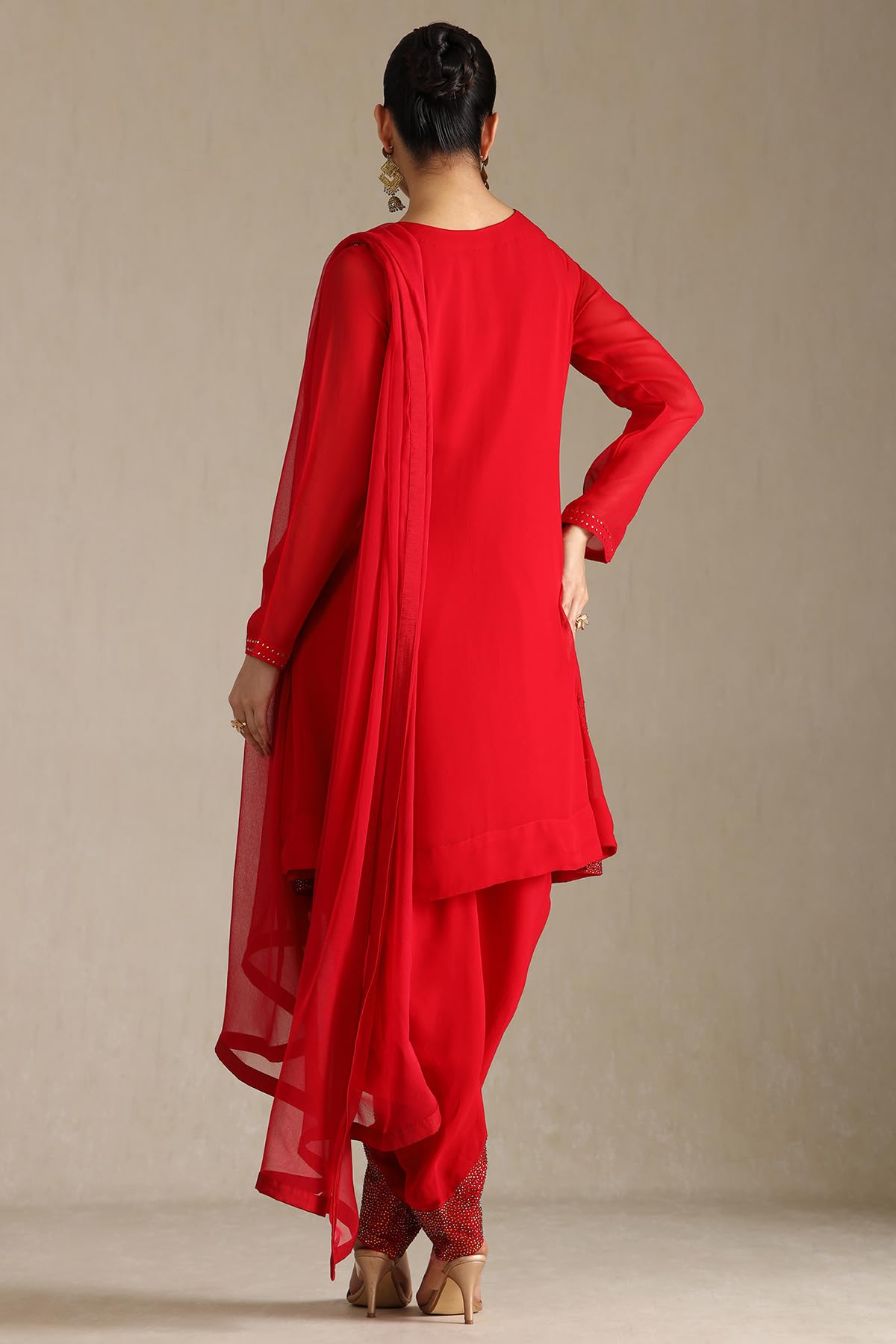 Soch Womens Georgette Suit Set With Stone Work