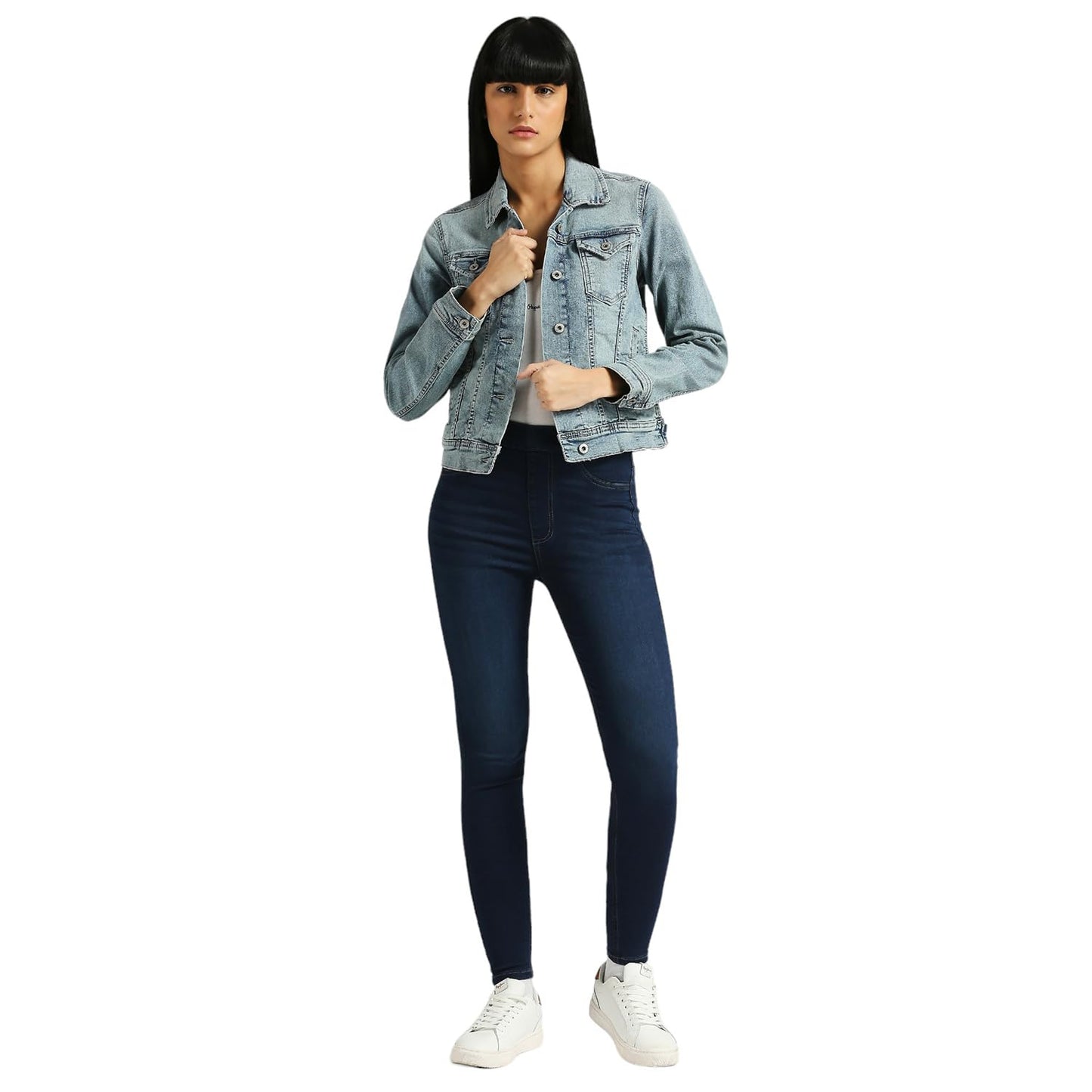 Pepe Jeans Women's Skinny Pants (PL204884Q038_Dark Used