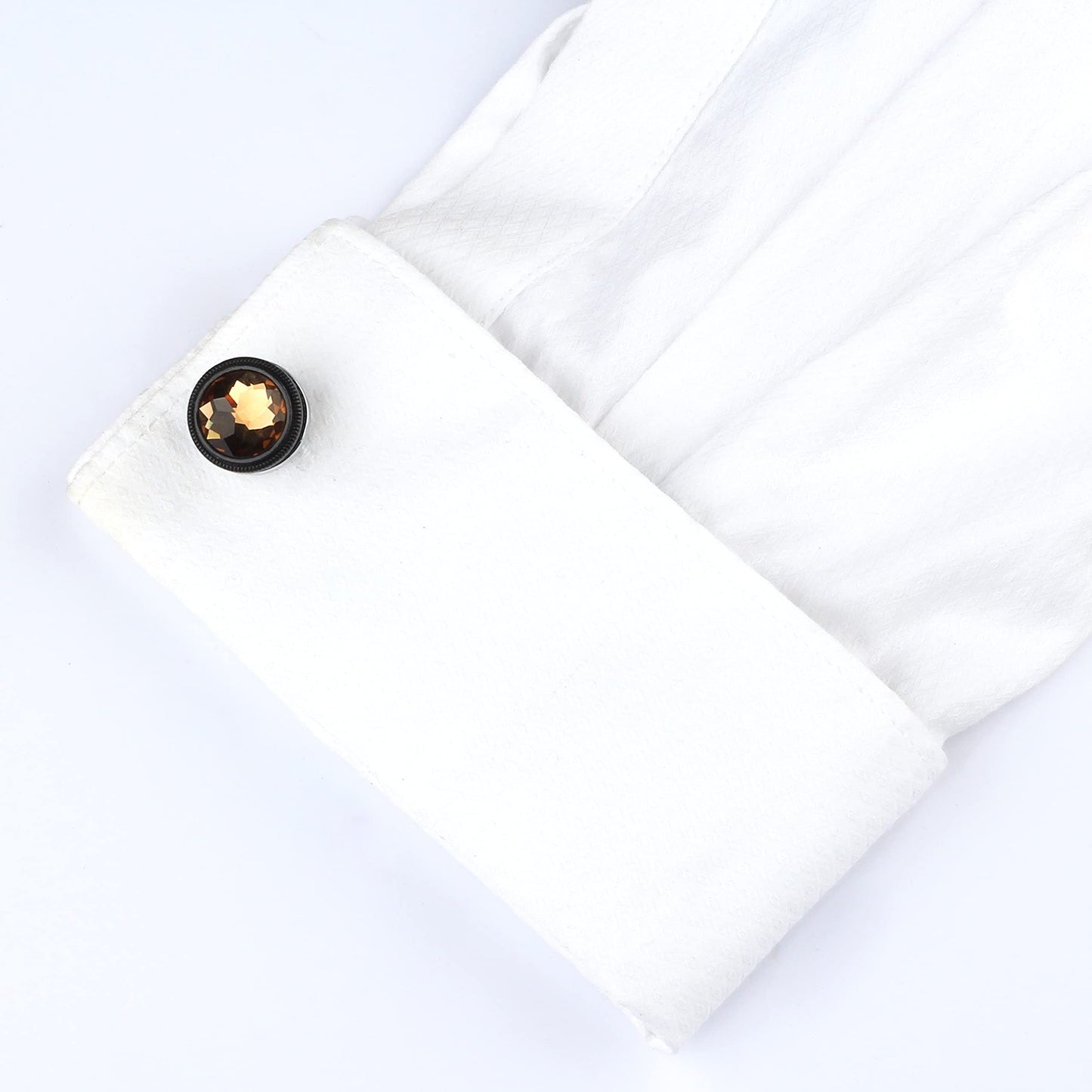 Panjatan Circle Eye Fascinating Brown Cufflinks for Men.