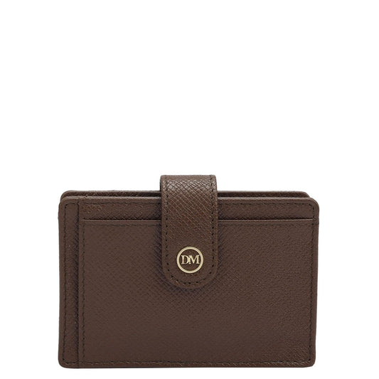 Da Milano Leather Card Holder for Men & for Women - Brown