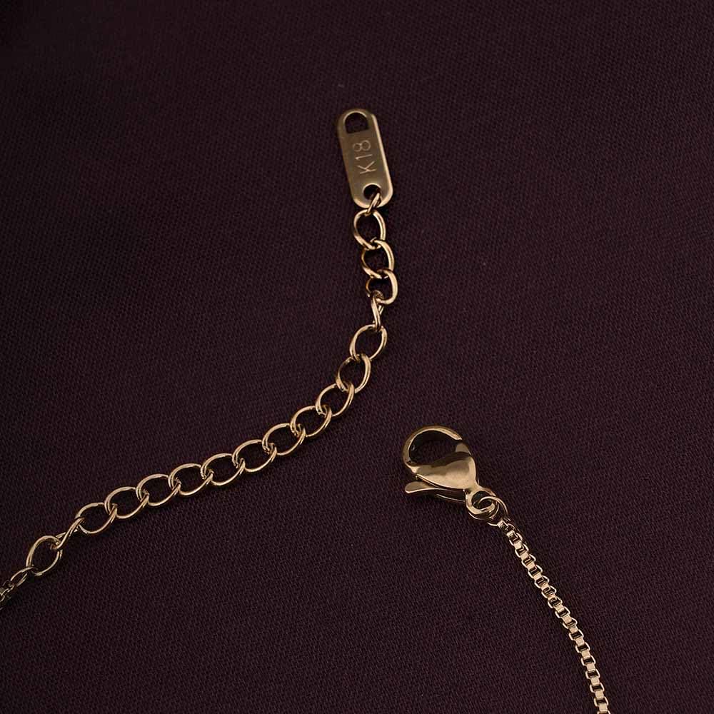 PALMONAS Tiny Plates Bracelet for Women - Gift for Girls & Women | Waterproof & Anti-Tarnish Bracelet