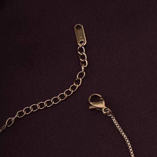 PALMONAS Tiny Plates Bracelet for Women - Gift for Girls & Women | Waterproof & Anti-Tarnish Bracelet