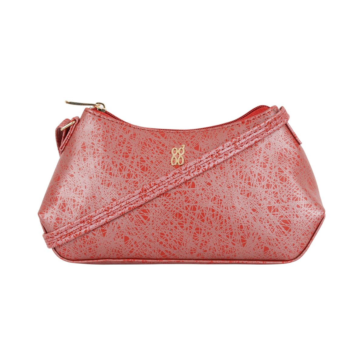 Baggit Women Red Hobo Sling Bag XXS Size | Ladies Stylish Casual Cross Body Purse Handbag