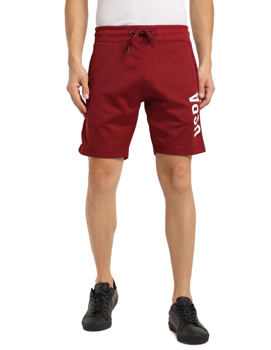 U.S. POLO ASSN. Knitted Shorts Slim (USSRTS0111_DK. RED_36)