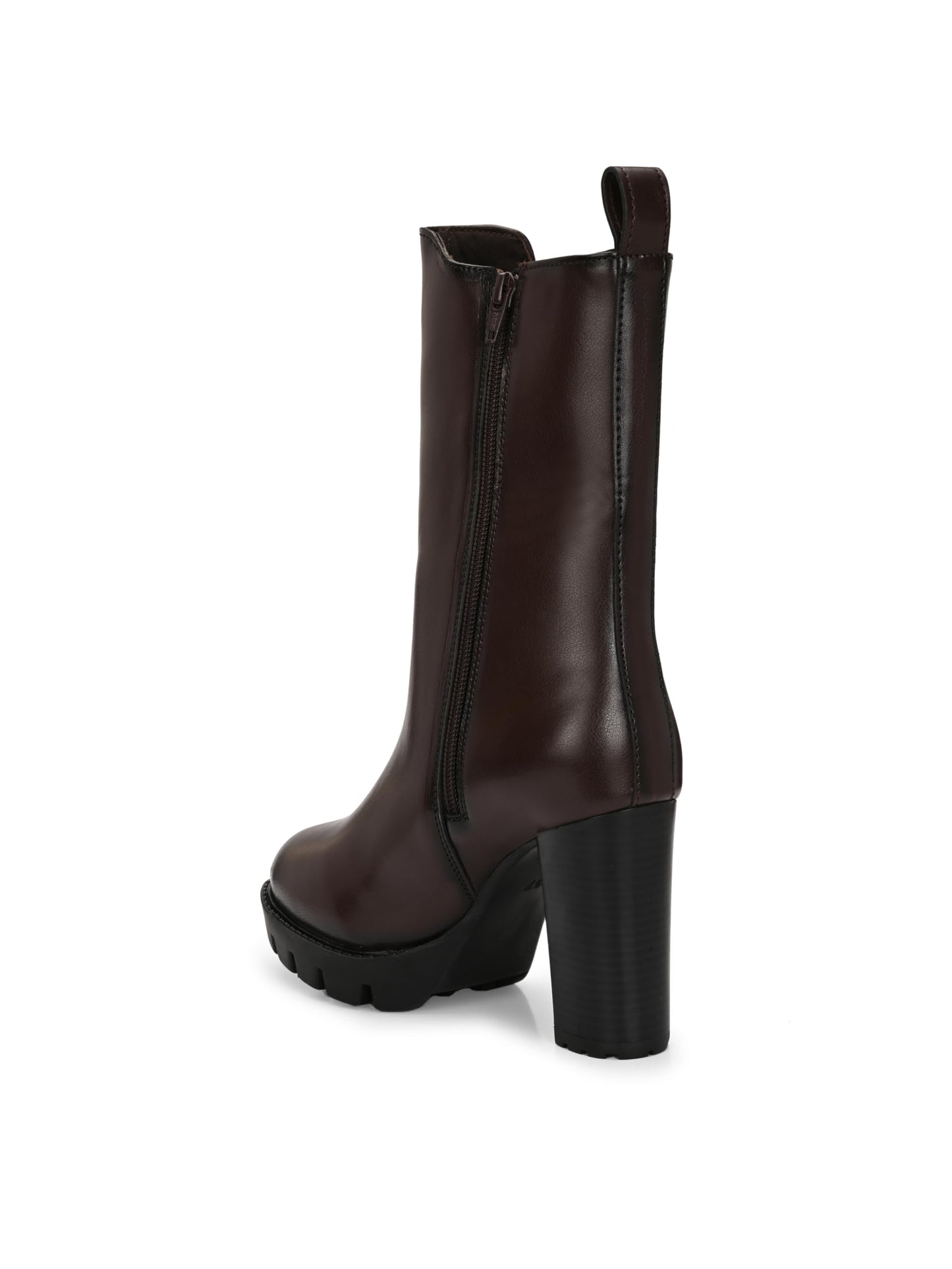 Delize Brown Women Knee ankle boots 63210-39