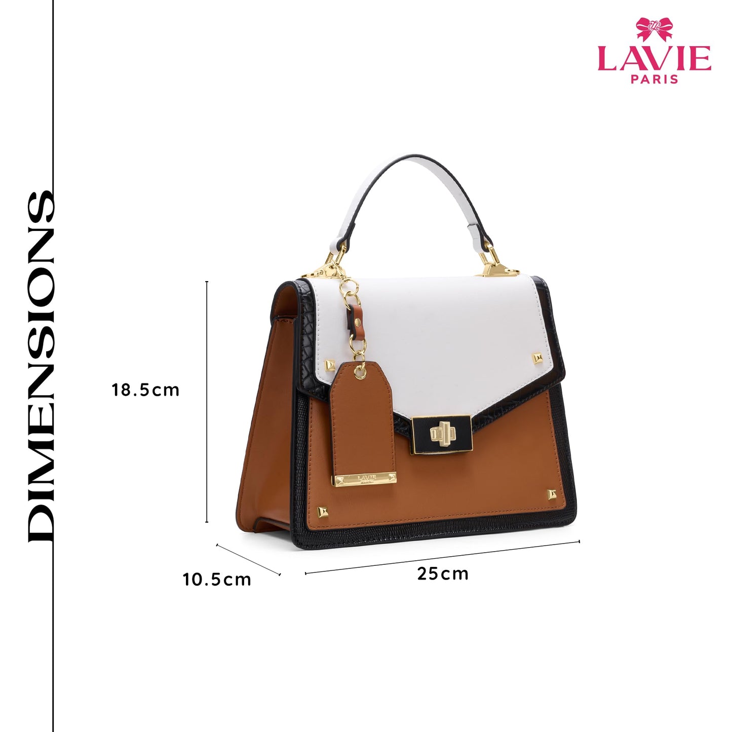 LAVIE PARIS Women's Ales Medium Flap Crossbody Sling Bag | Ladies Purse Handbag | Gift for Women