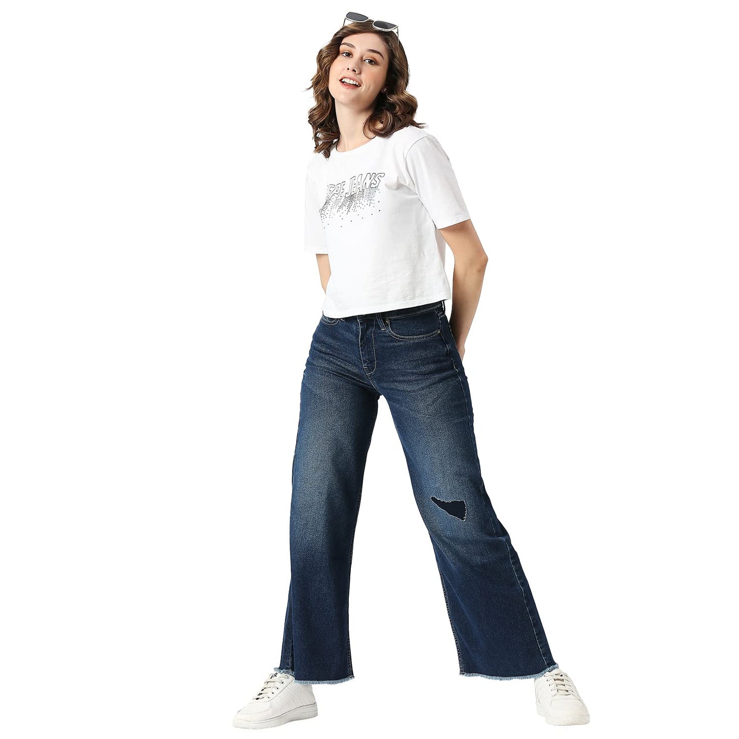 Pepe Jeans Ladie's Straight Jeans (PL204545Q038_Dark Used_28)