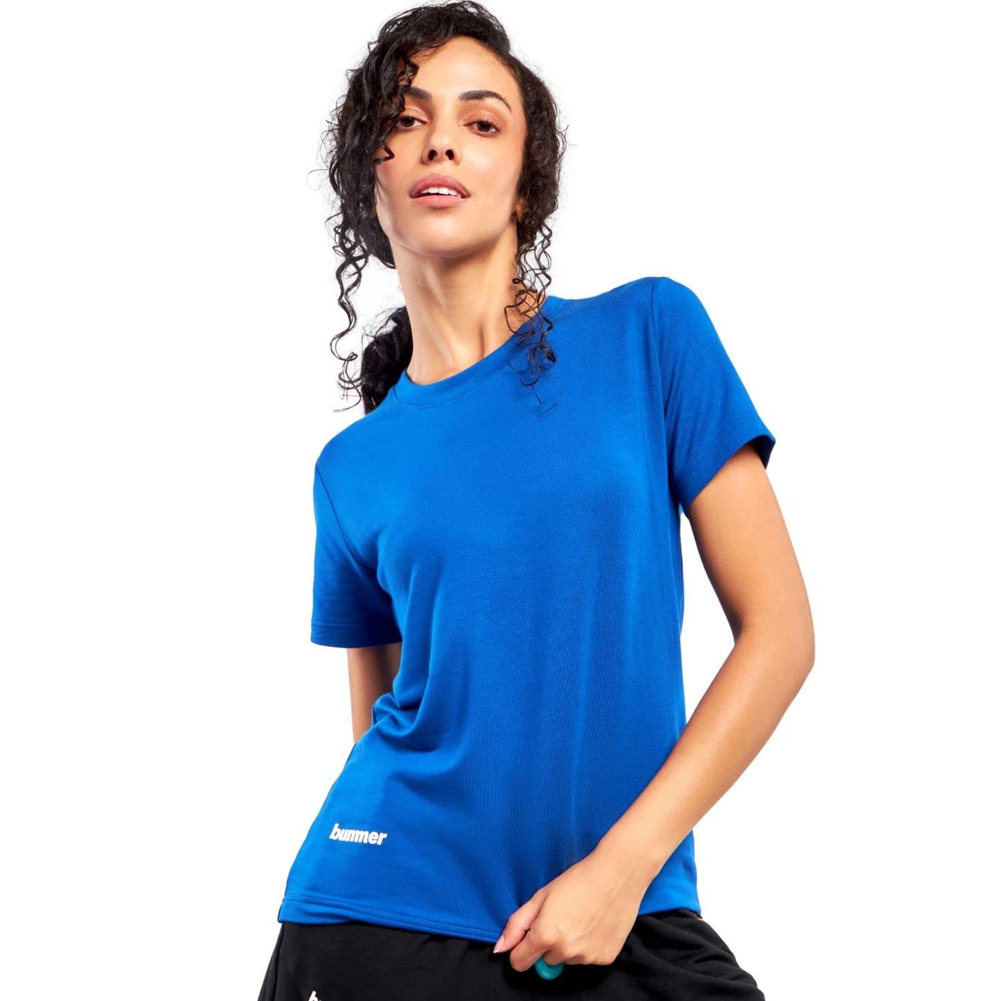 Bummer Women's Round Neck Solid Lounge T-Shirts | Relaxed Fit,Terry Modal & Half-Sleeve Tshirt