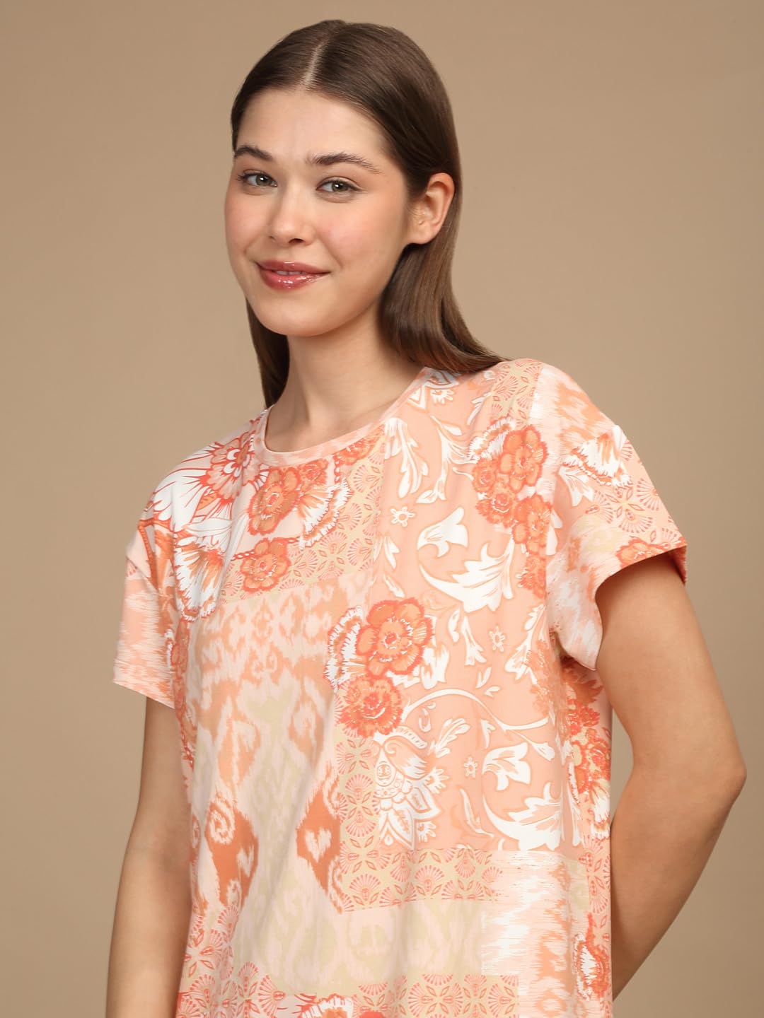 Sweet Dreams Women Printed Night Dress