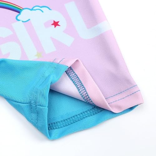 Baby Bucket Swimsuit for Girls | Swimwear with Cap | Swimming Costume | Swimwear and Beachwear(12 Months-18 Months) - (Purple & Blue)