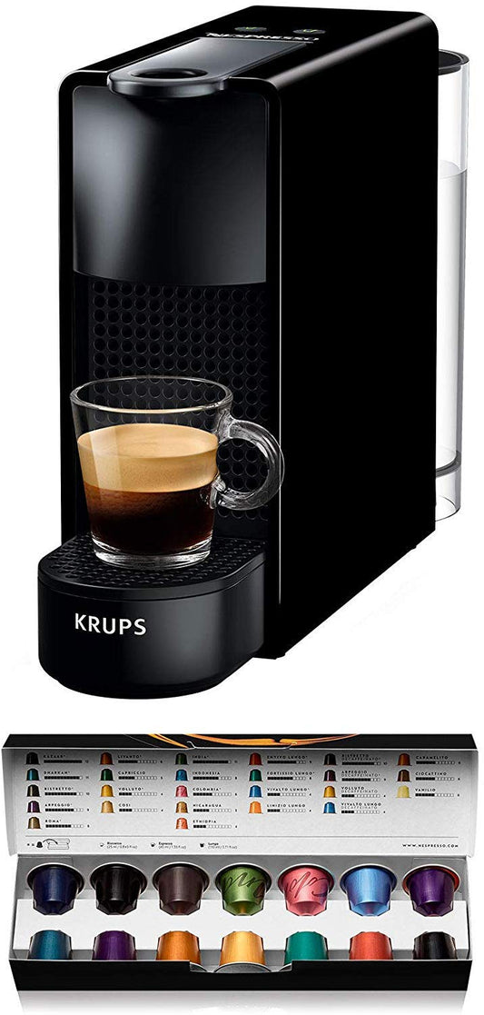 Nespresso Krups Essenza Mini Coffee Capsule Machine (Black)