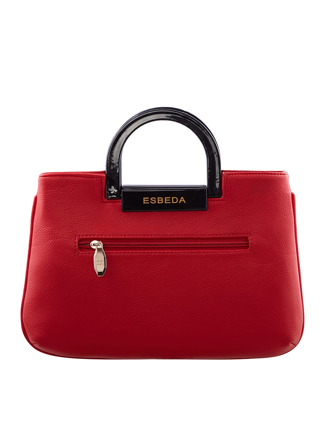 ESBEDA Red color Solid PU Synthetic Handbag For Women