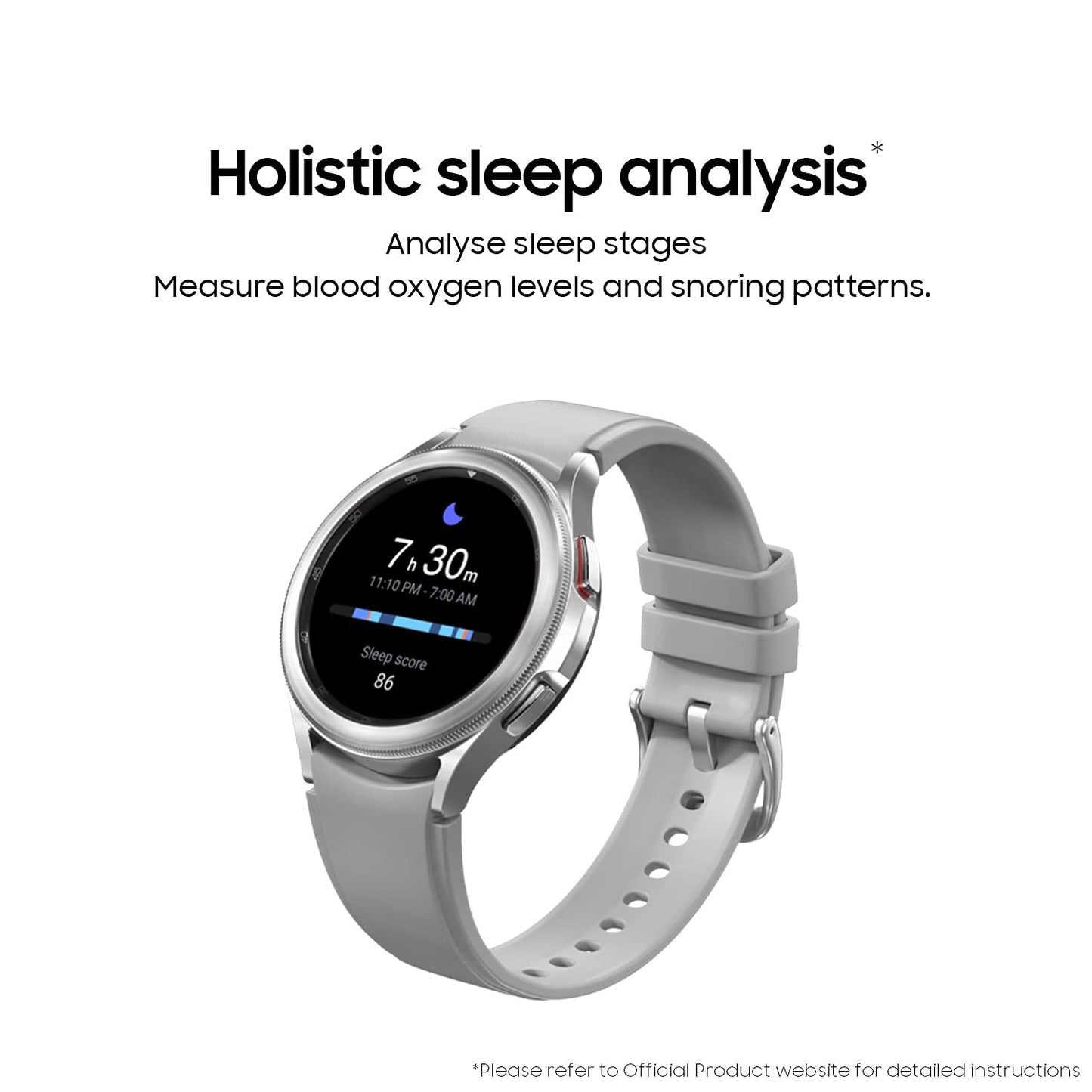 Samsung Galaxy Watch4 Classic LTE (4.6cm, Silver, Compatible with Android only)