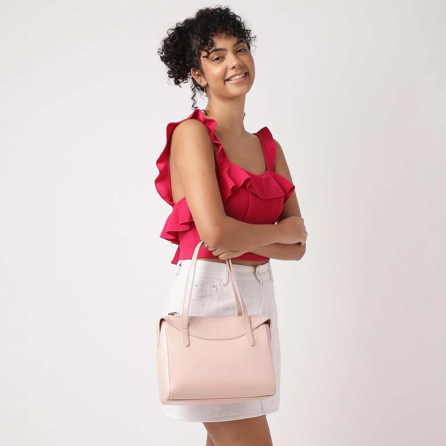 Fastrack Textured Large Shoulder Bag for Women