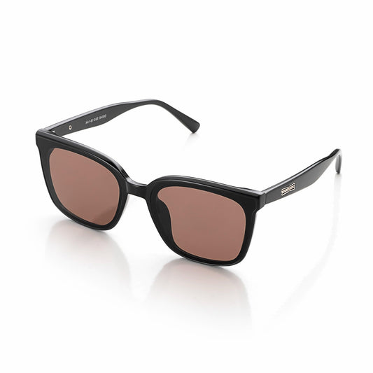 Vibe lens Stylish Oversized Square Sunglasses for Women Stylish | Black Polycarbonate Frame | UV400 Protection | Designer Shades for Women | Cooling Glass