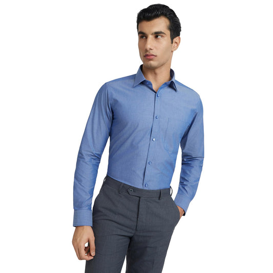 Raymond Medium Blue Shirt (Size: 40)-RMSZ11701-B5