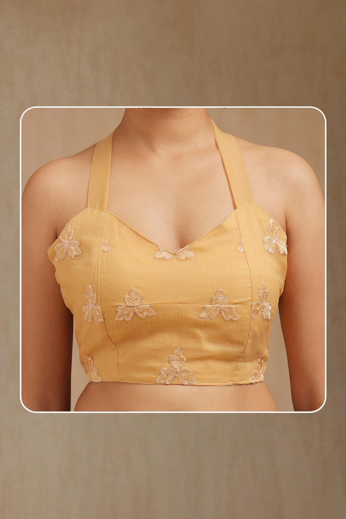 Soch Womens Yellow Georgette Embroidered Saree