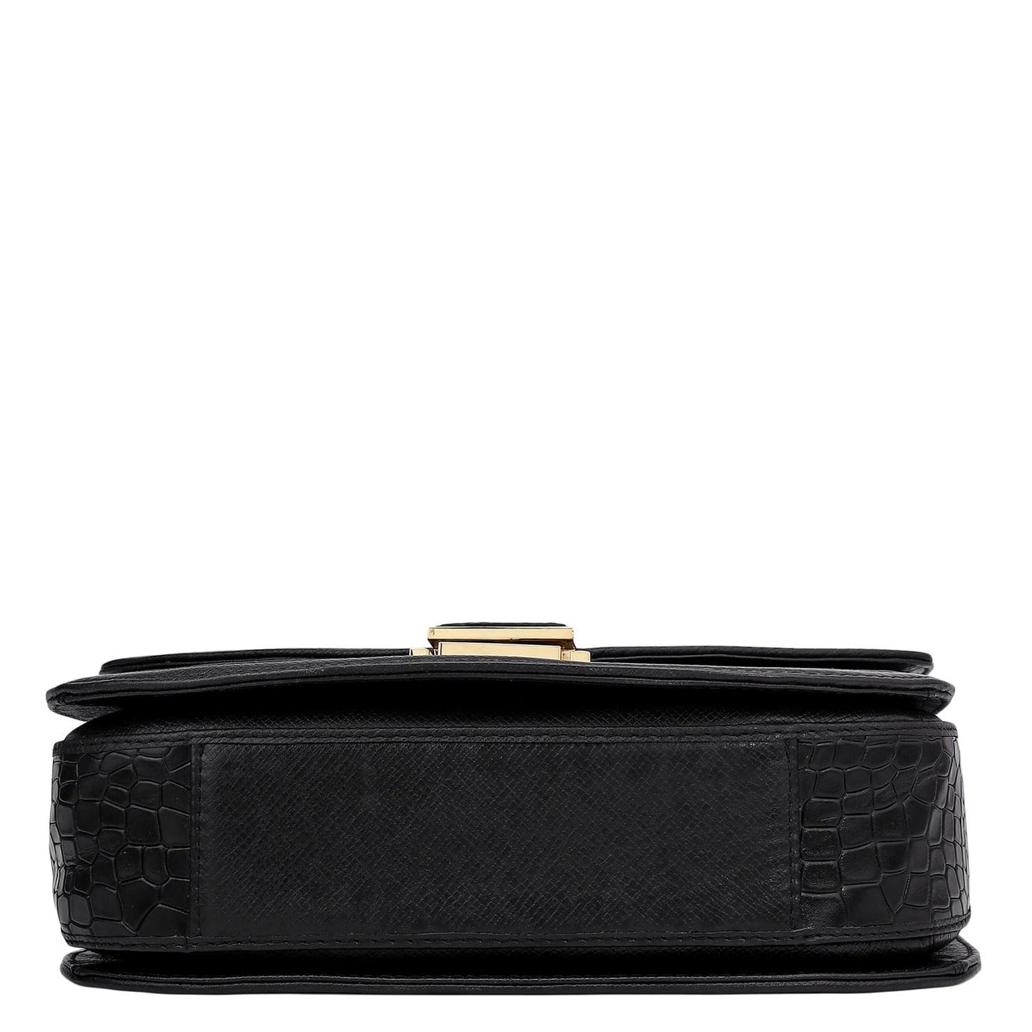 Da Milano Leather Satchel for Women - Black