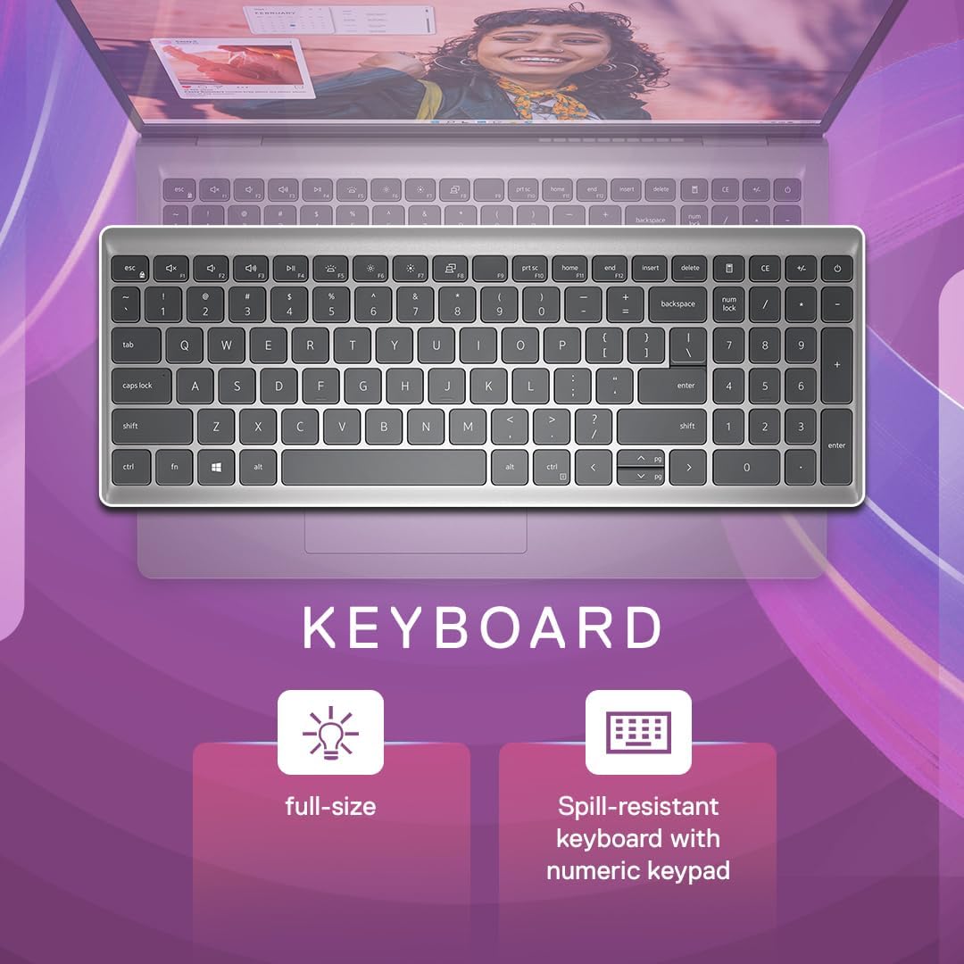 Dell Inspiron 3530, Intel Core i5-1334U, 13th Gen, 16GB RAM, 1TB SSD, FHD, 15.6"/39.62cm, Windows 11, MS Office 24, Silver, 1.62KG, Backlit Keyboard, McAfee 15 Month, Thin & Light Laptop