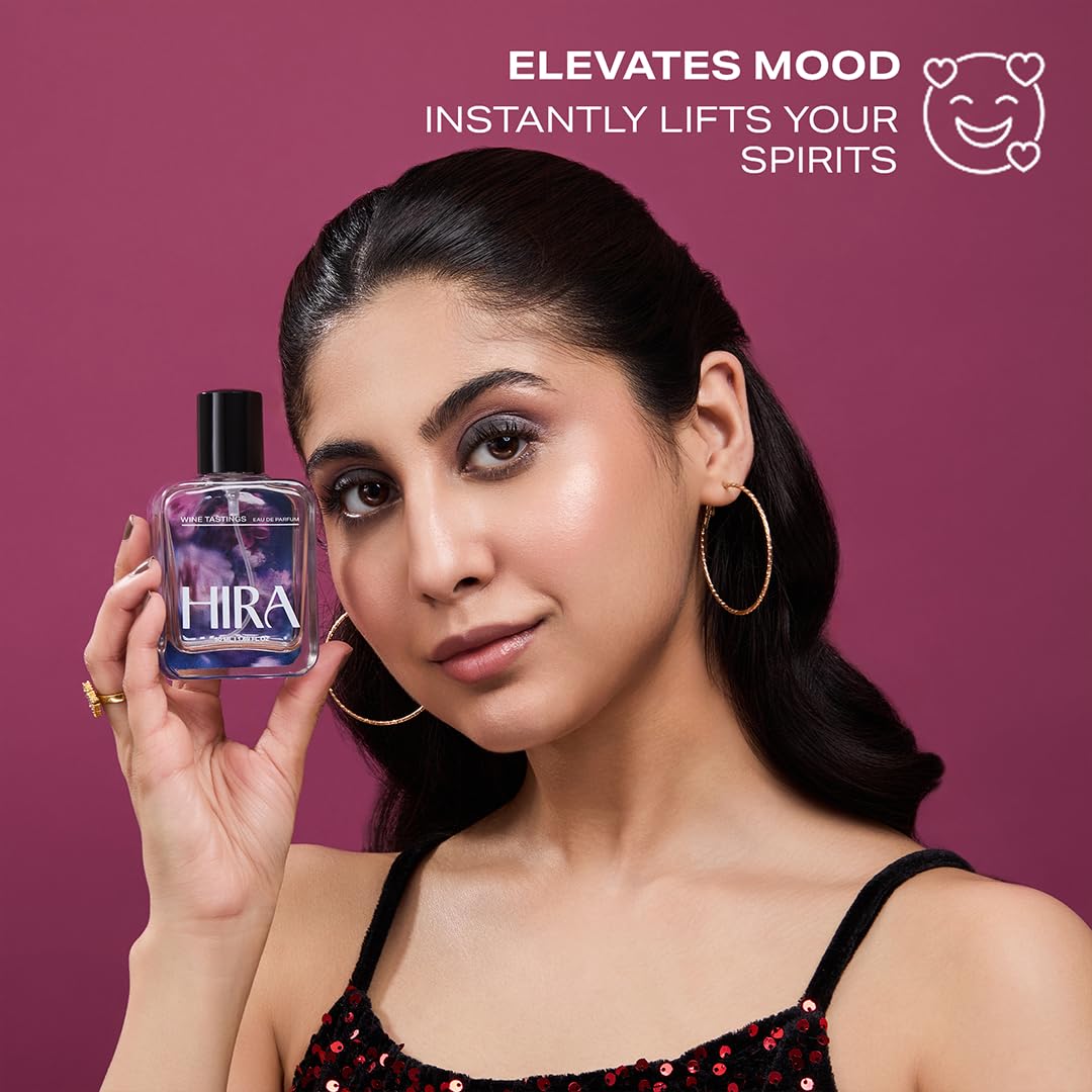 HIRA Discovery Set for Women, 4 x 10ml Premium Fragrances, Summer Afternoon, Wine Tastings, Love Letters, Red Flag