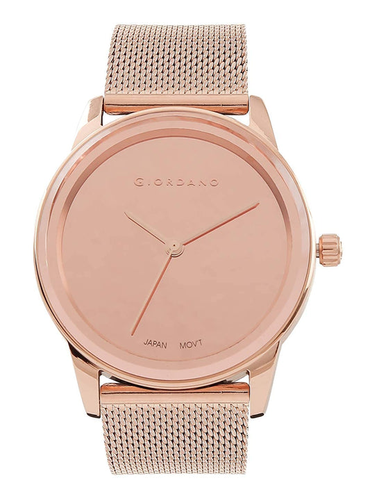 Giordano AW22 Collection Analog Watch for Women Stylish Metal Strap| 3 Hands Mechanism GZ-60026-11
